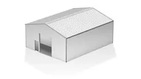 Grafik Leichtbauhalle wärmegedämmt